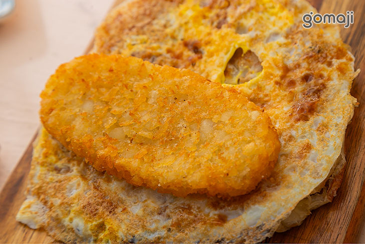 蔥抓餅蛋+薯餅套餐