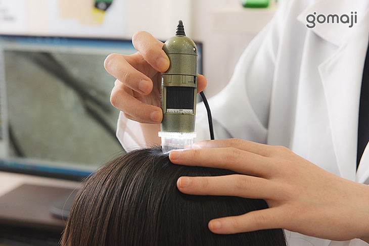 依顧客頭皮屬性調配護理解說